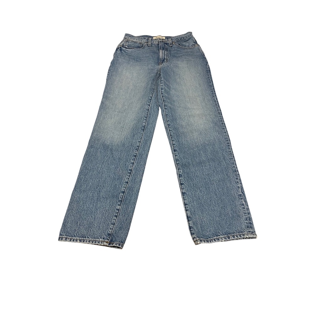 Madewell The Perfect Vintage Straight Jean Medium Wash High Rise Denim 24 I01 - Picture 1 of 6